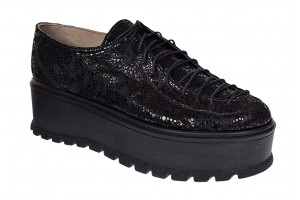 Marimea 38,39 Pantofi dama casual cu platforme de 5 cm - Model Negru TCC4NL